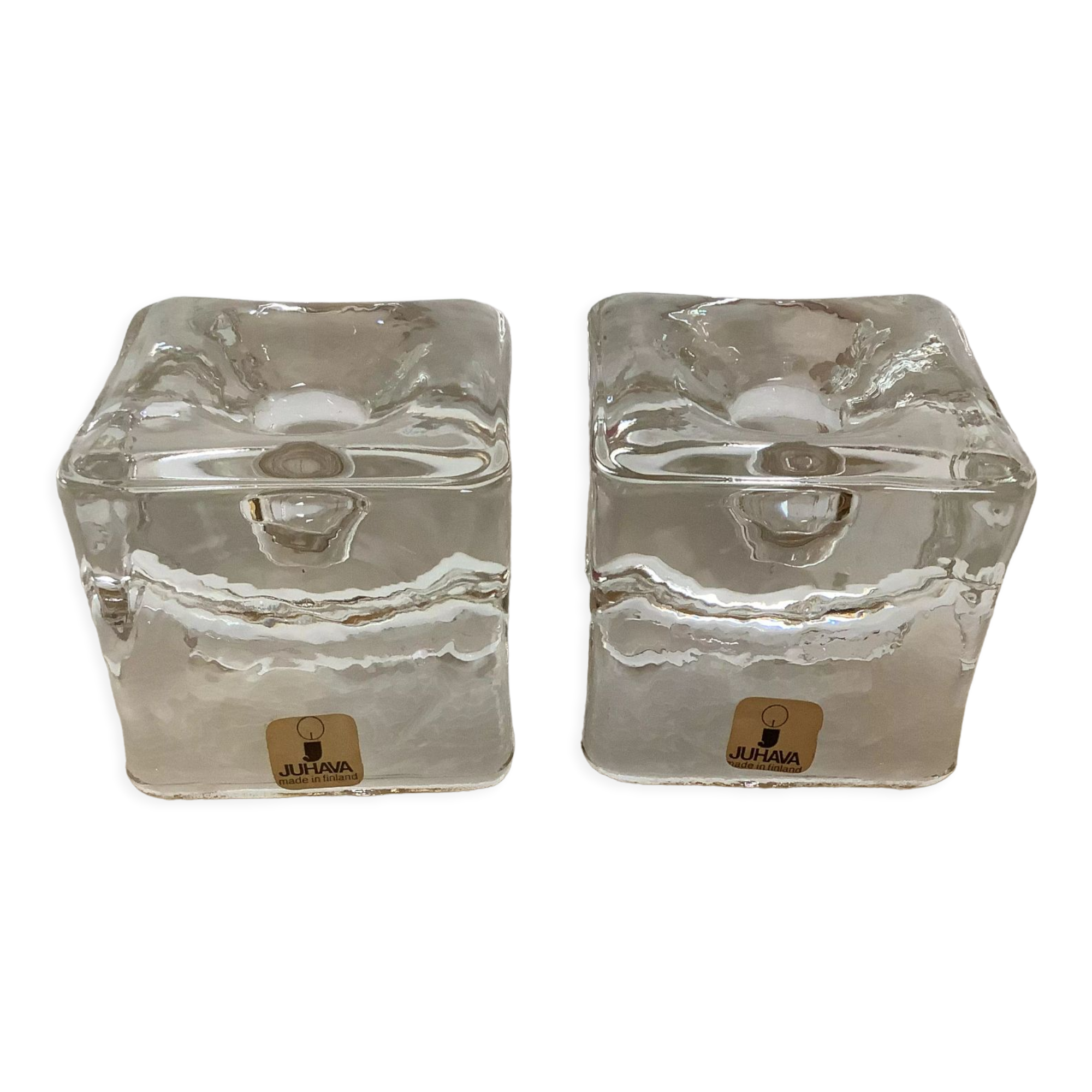 Pair of Juhava candle holders Finland