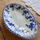 Ravier ancien porcelaine de Dresde bleu blanc – Plat à hors-d'œuvre baroque