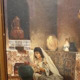 Painting on oriental canvas