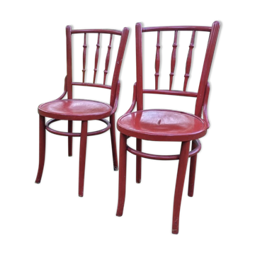 Grey Bistro Chairs from Lichtig, 1900s, Set of 2