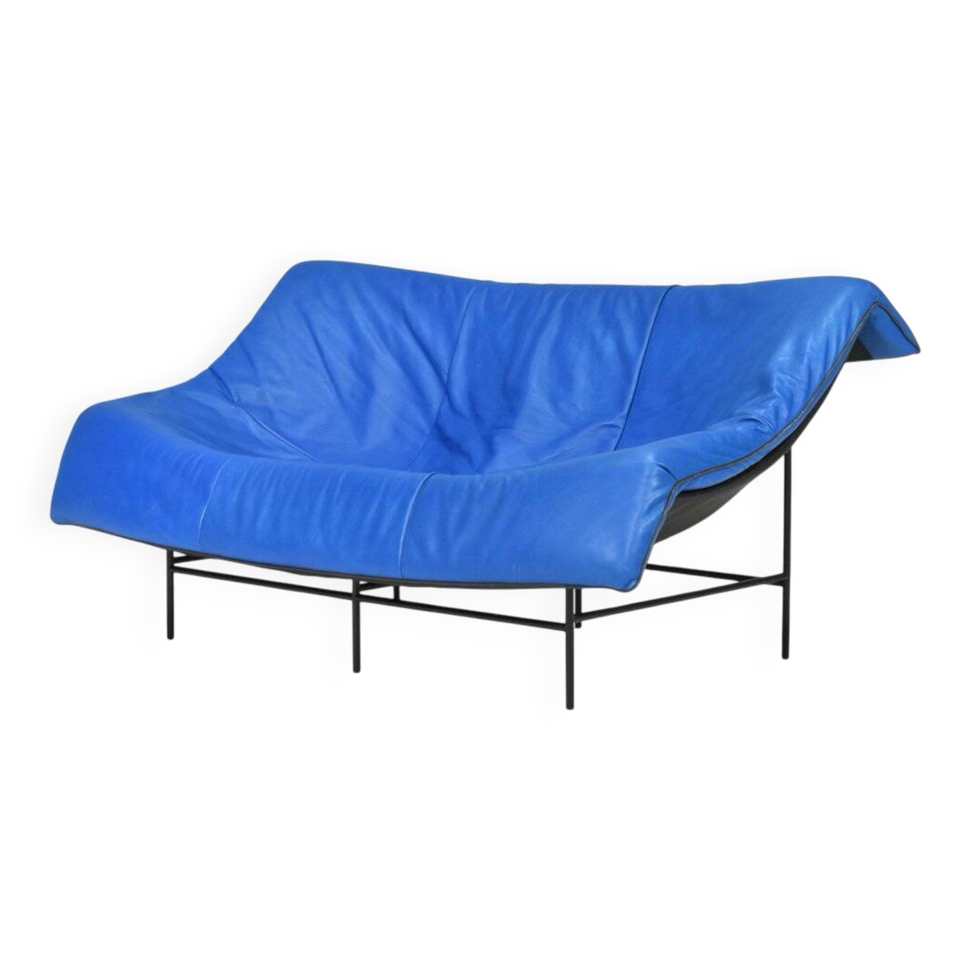 Butterfly sofa in leather by Gerard Van Den Berg for Montis, Netherlands, 1980s