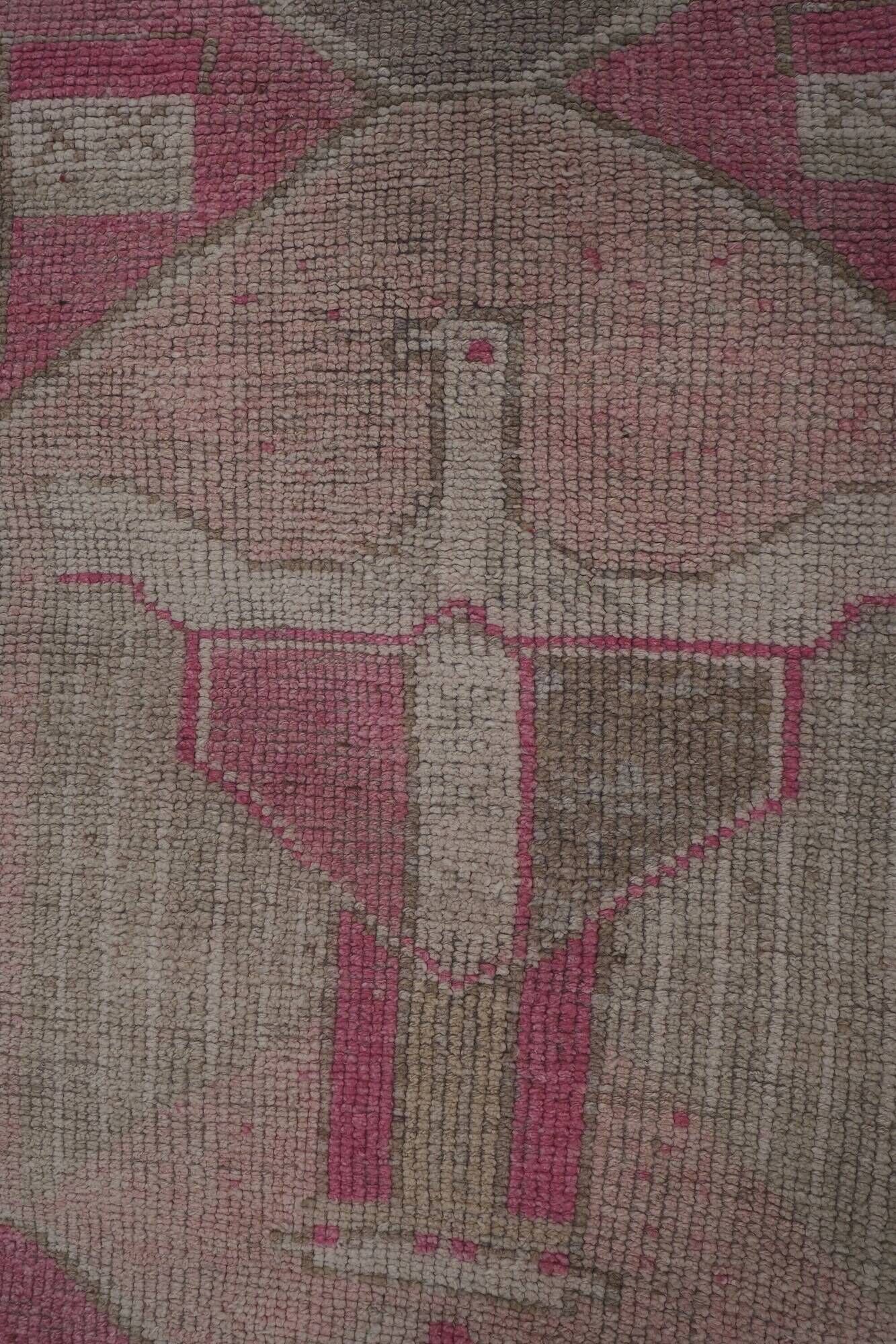 Vintage Turkish hallway rug 103x351 cm