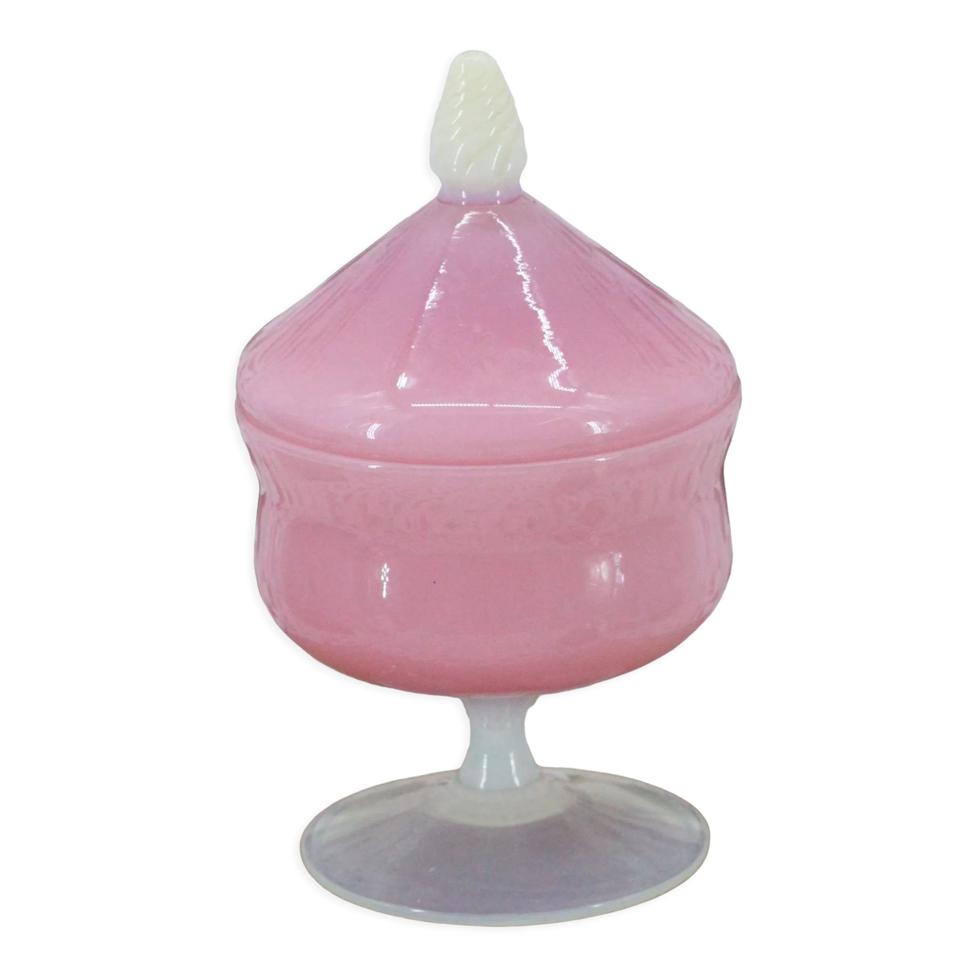 Pink opaline candy box