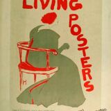 Pair of 1900 living room armchairs with bistro seating