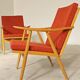 Pair of Boomerang armchairs by Antonin Suman for Ton (Thonet) 60