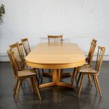 Light oak dining table