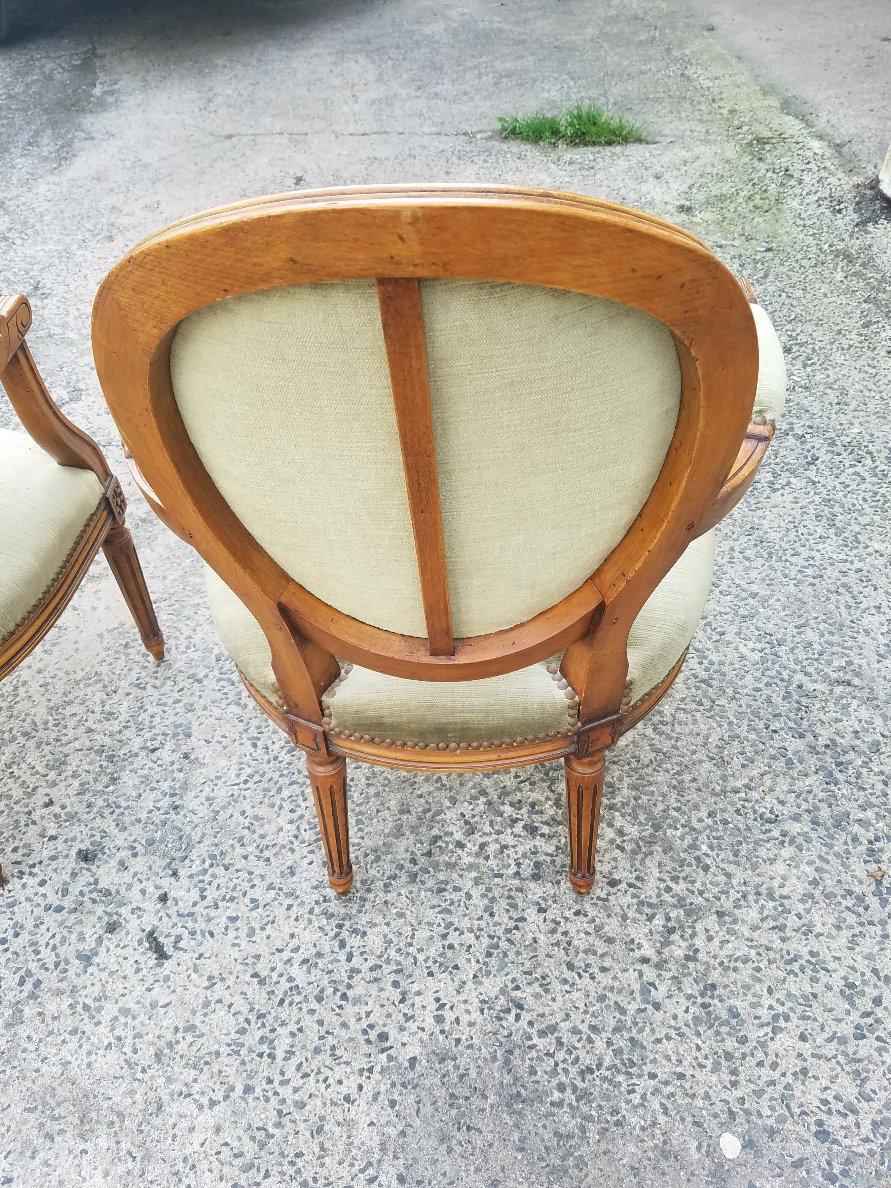 Pair of medallion chairs