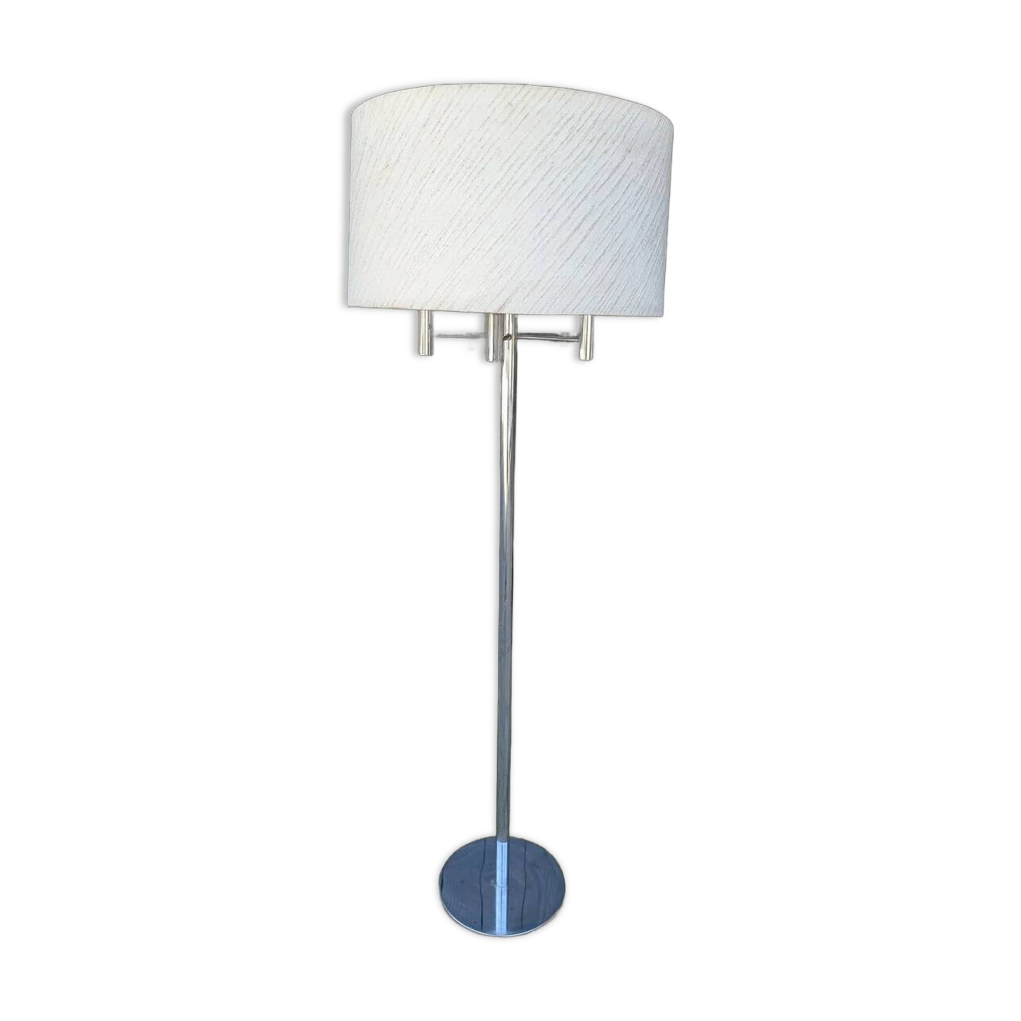 Lampadaire vintage space age en chrome