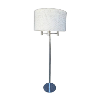 Lampadaire vintage space age en chrome
