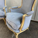Pair of cabriolet armchairs in Louis XV style