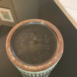 Vase à motifs géométriques en céramique