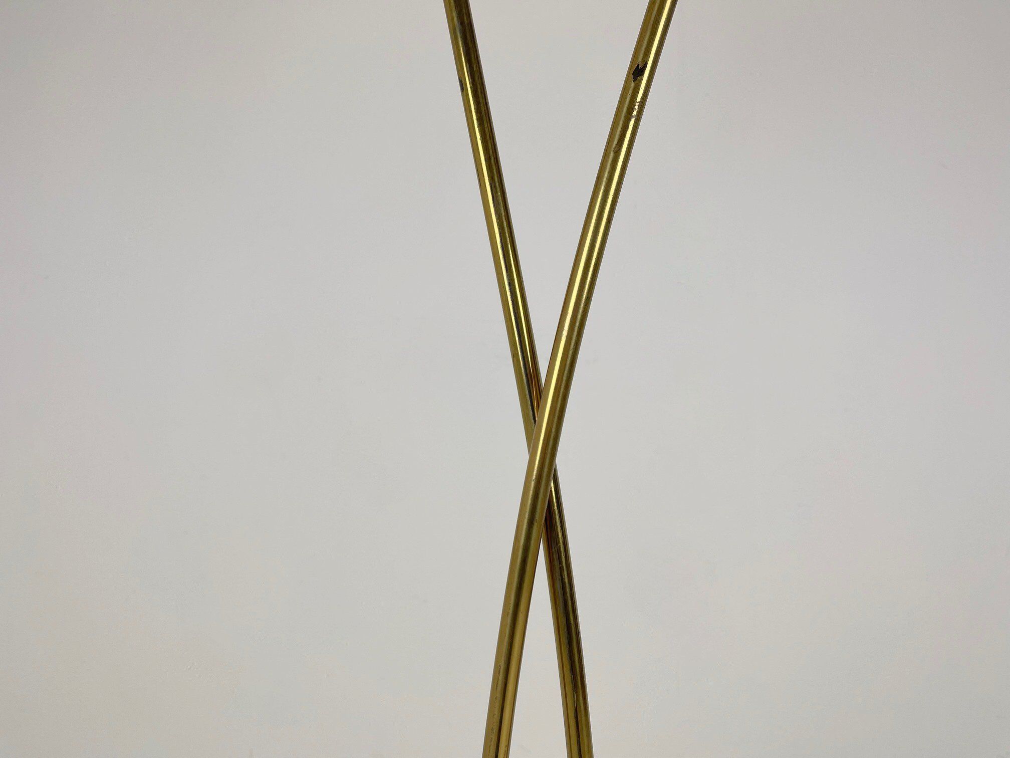 Art deco brass floor lamp, 1930's
