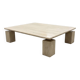 Sculptural coffee table in travertine - Attributed to Piero De Longhi, It