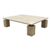 Table basse sculpturale en travertin - Attribuée à Piero De Longhi, It