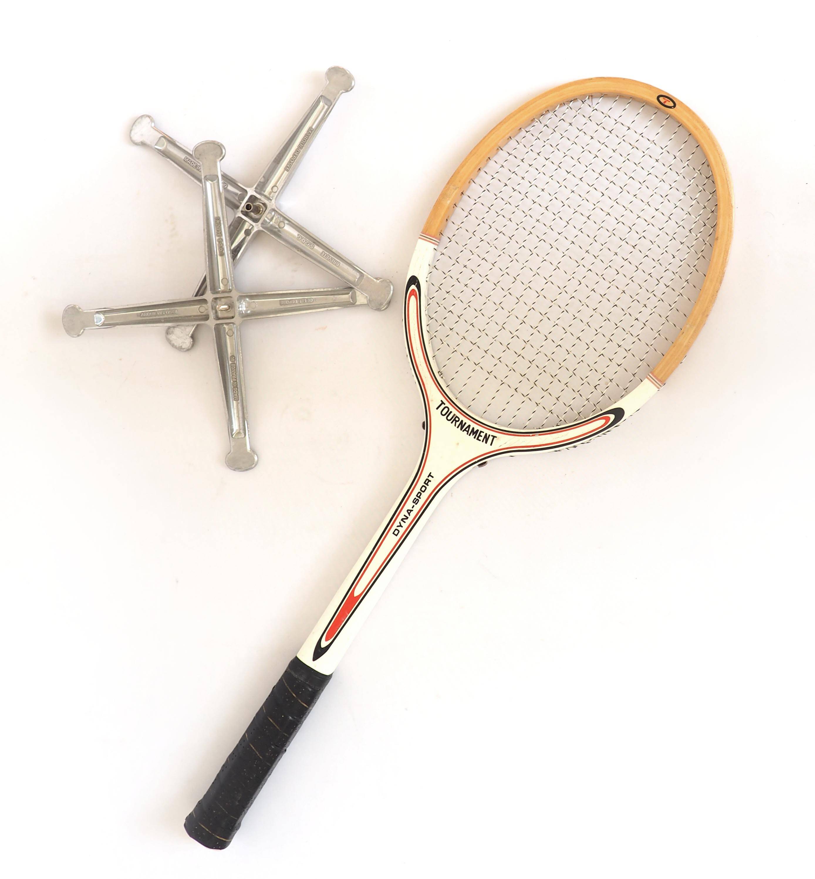 Wooden tennis racket