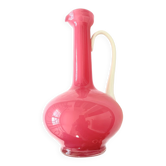 Vintage glass vase of Venice pink