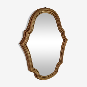 Miroir doré - 31x21cm