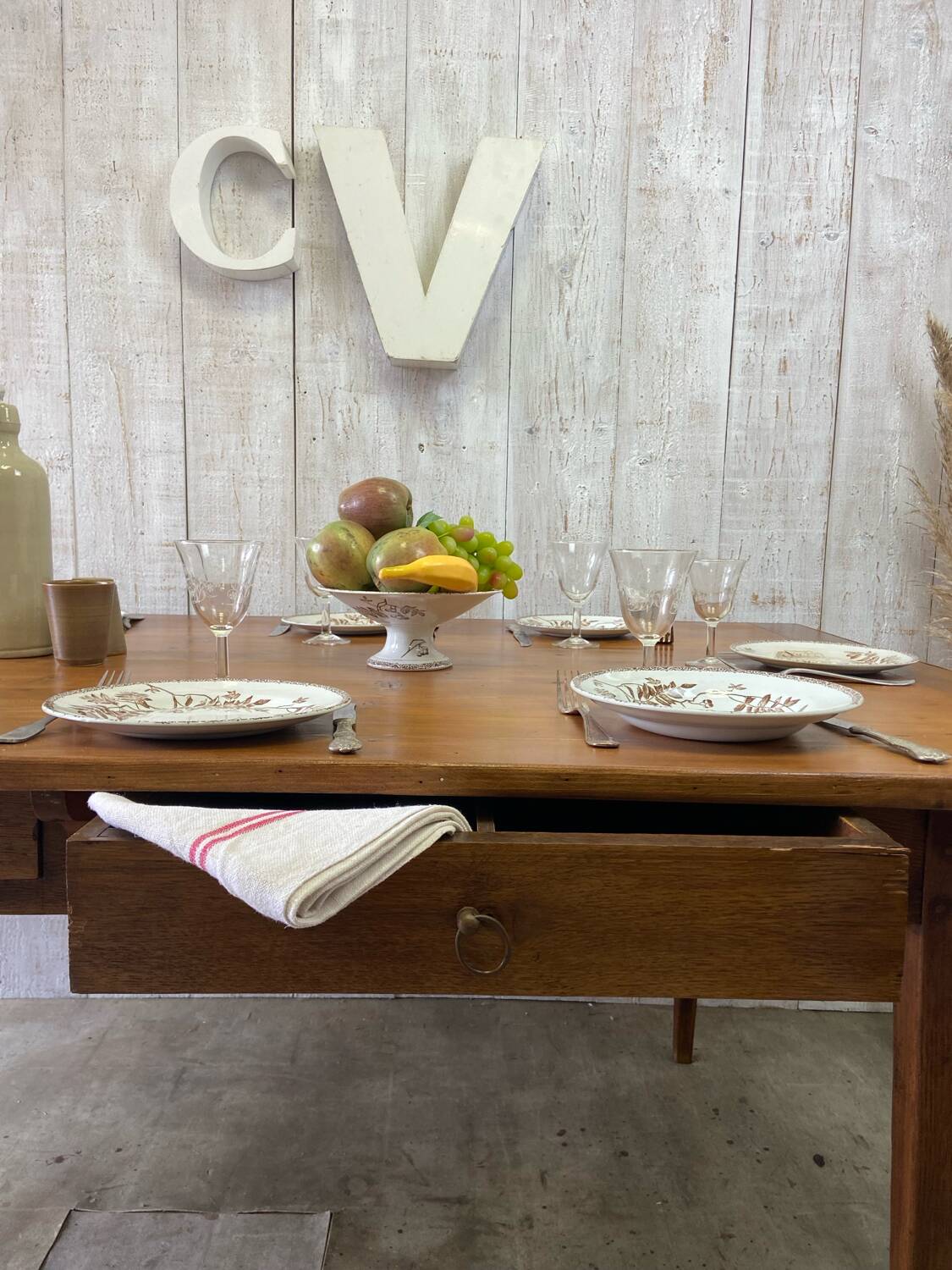 Table de ferme 237x107 cm