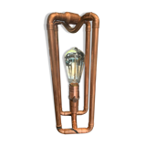 Table lamp copper pipes