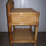 Rattan bedside
