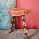 Tabouret pieds tournés