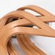 Vincent Gonzalez: sculpted curved wood wall light, 1970s design