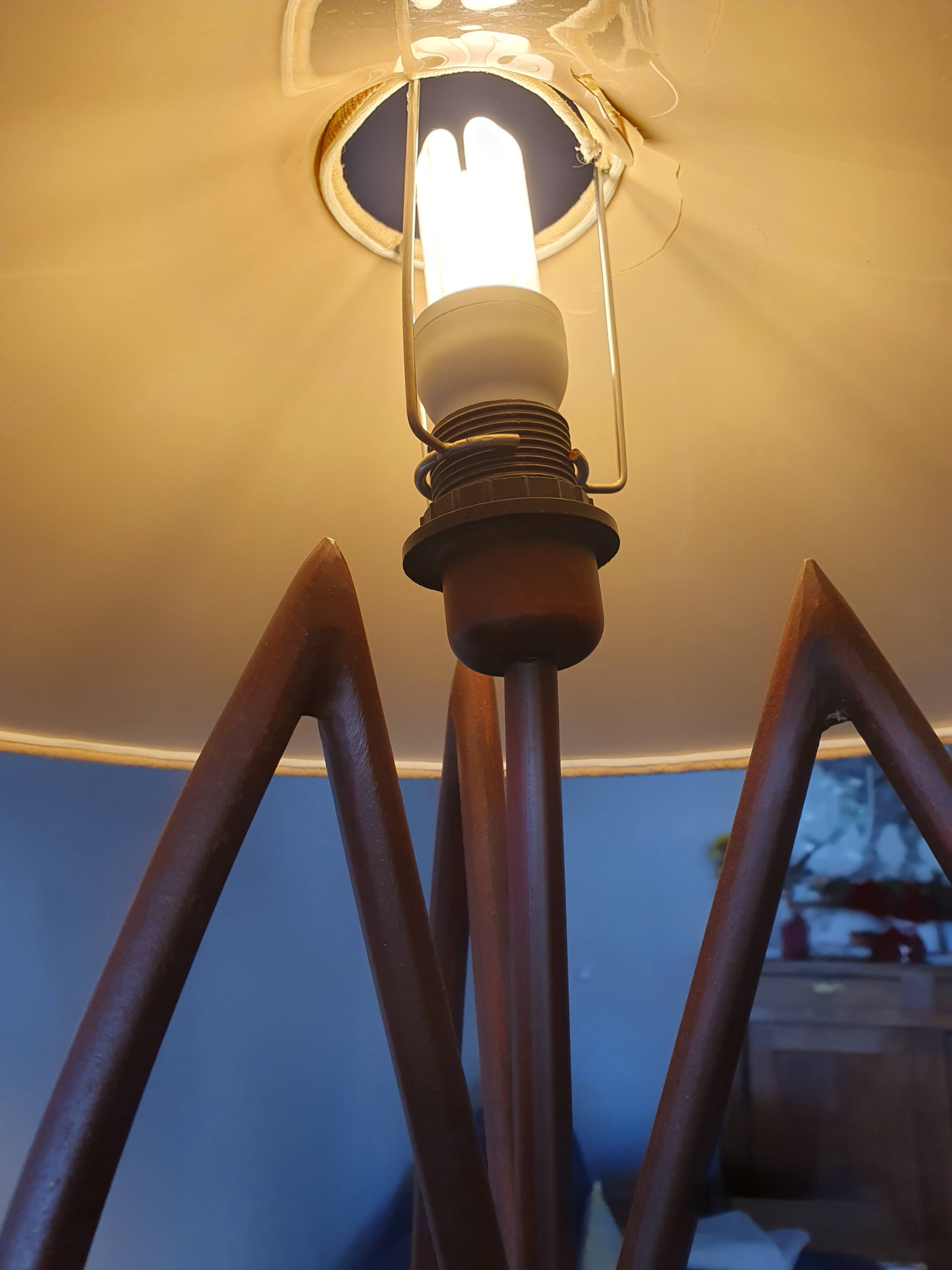 Wrought iron floor lamp