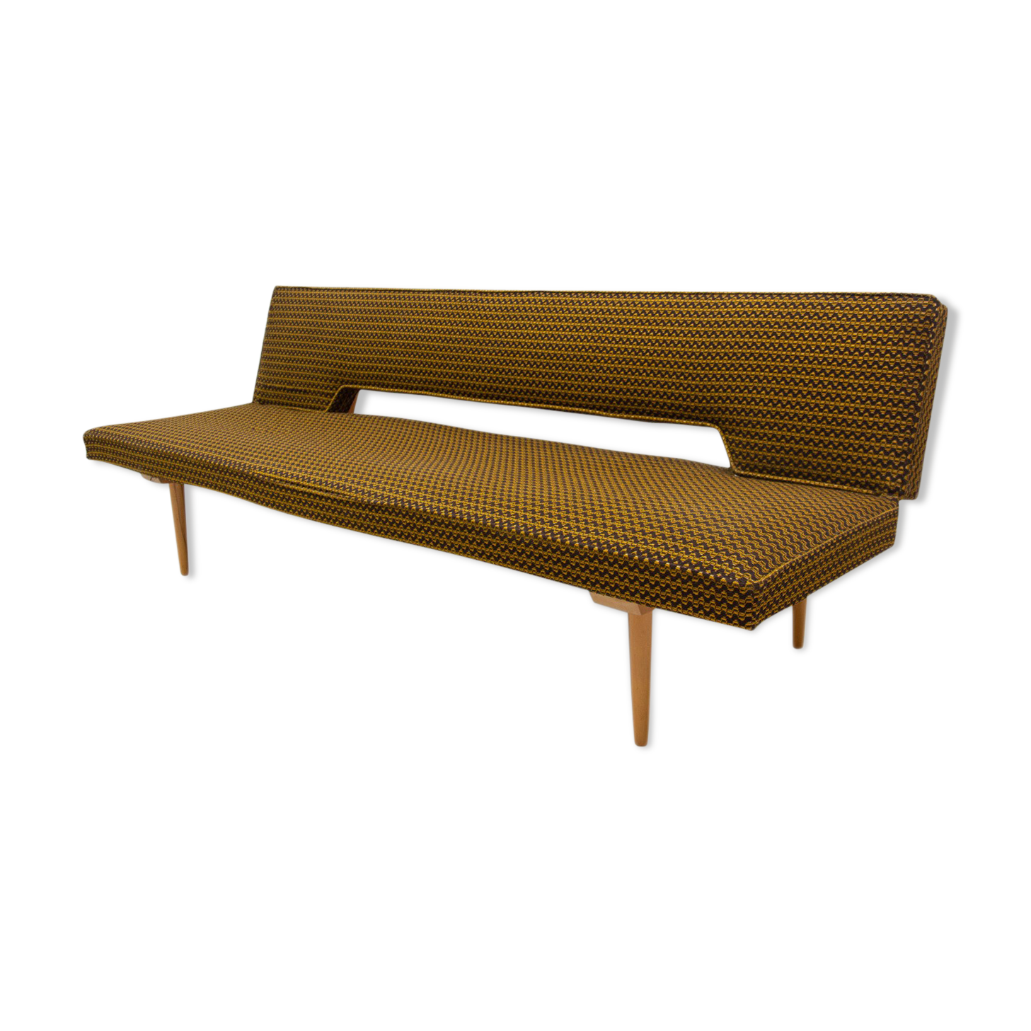 Midcentury adjustable sofa bench by Miroslav Navrátil, 1960s, Czechoslovakia