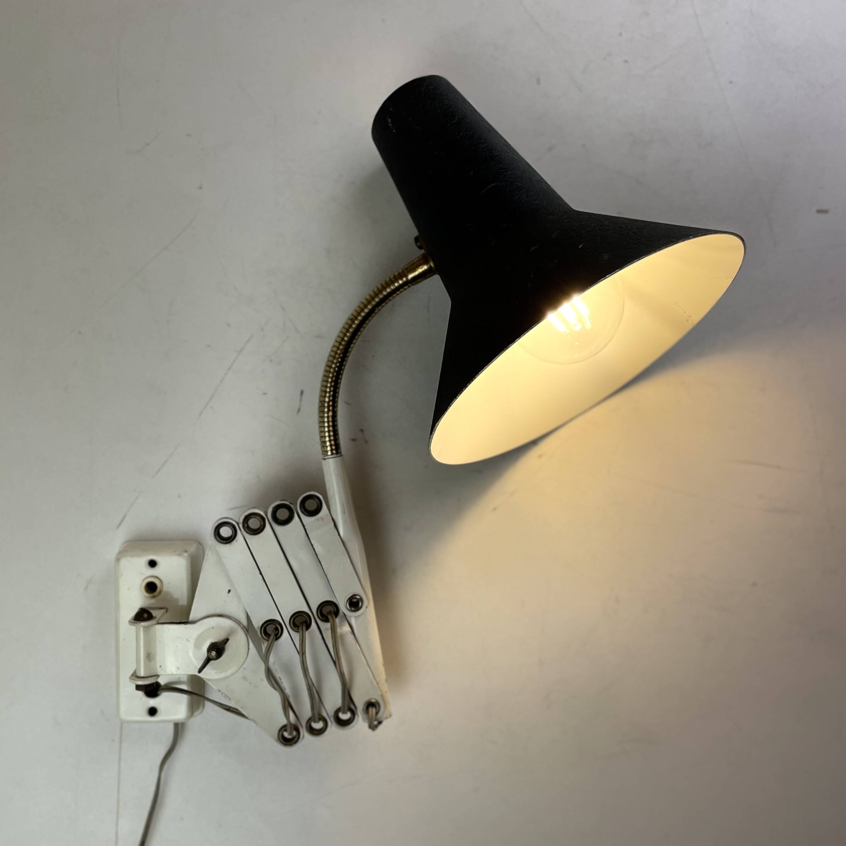 Scissor Wall Lamp att. to Hala Zeist, 1960s