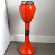 Cendrier sur pied orange vintage
