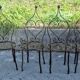 Vintage wrought iron chairs
