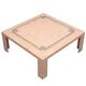Robert Marcius Pink Tessellated Marble and Brass inlay Coffee table 1970s