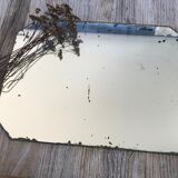 Miroir ancien octogonal biseauté