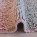 Pink and Green Berber Rug - 232 x 152 cm