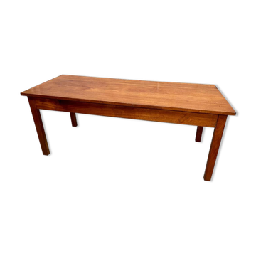 Table de ferme en acajou 1950