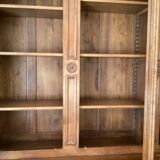 Cherry bookcase stamped Louis Tricoire