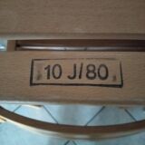 4 solid beech armchairs