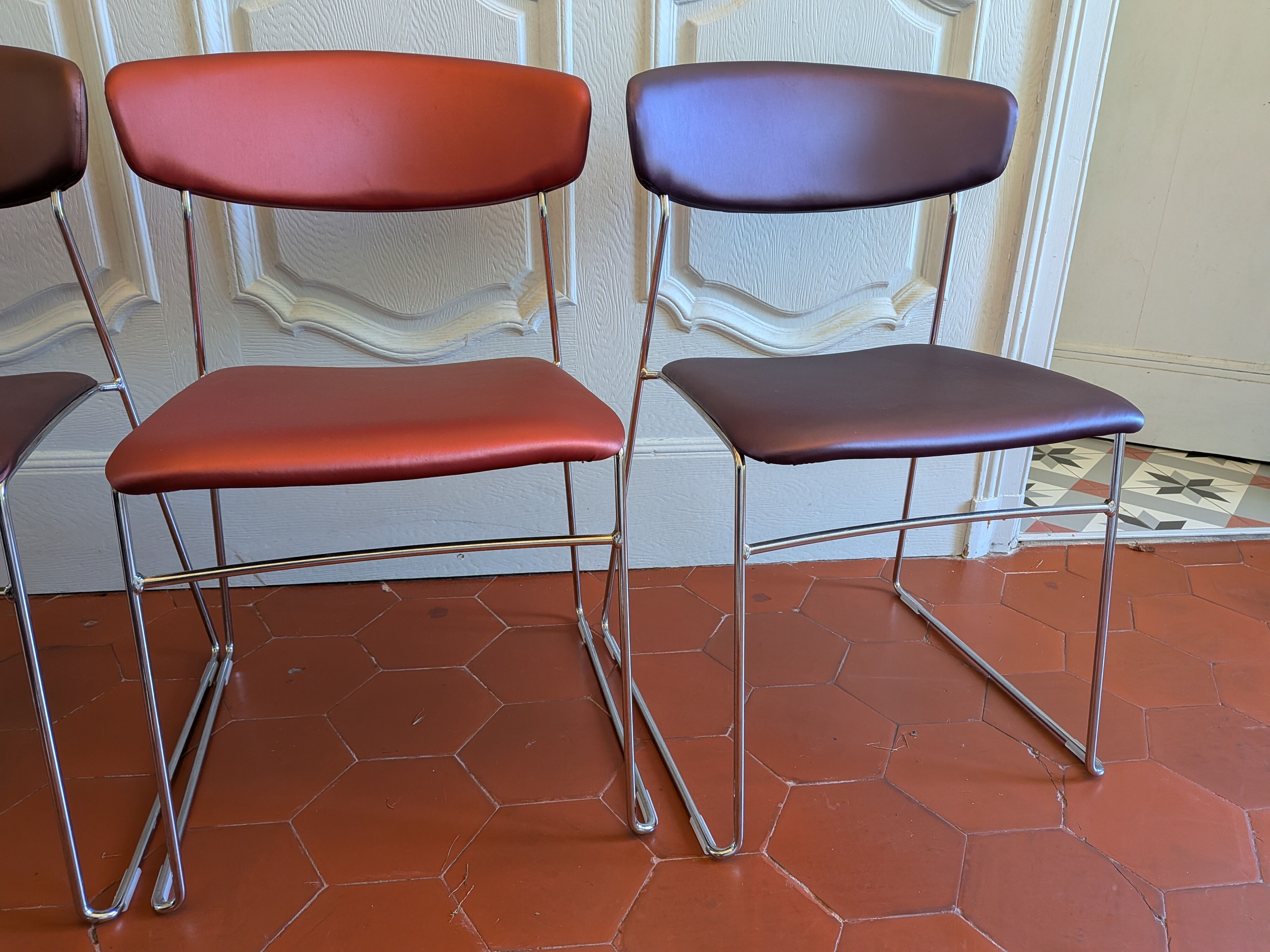 Lot de 4 chaises Wolfgang par Fornasari