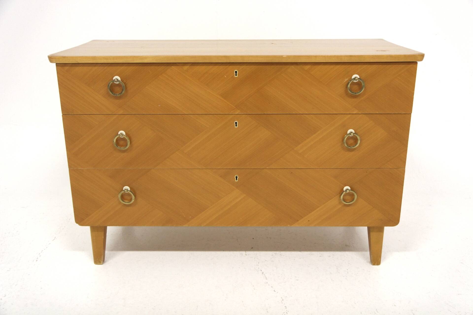 Commode scandinave en orme, Swedish modern, Suède, 1940