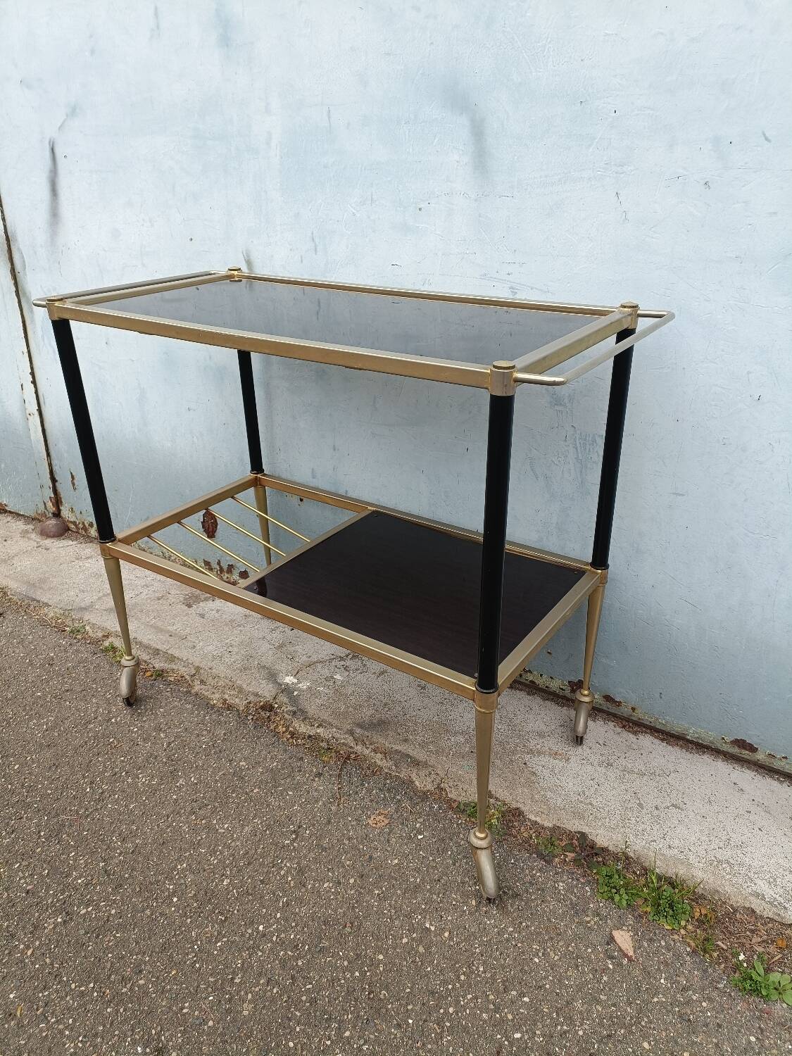 Desserte table roulante vintage