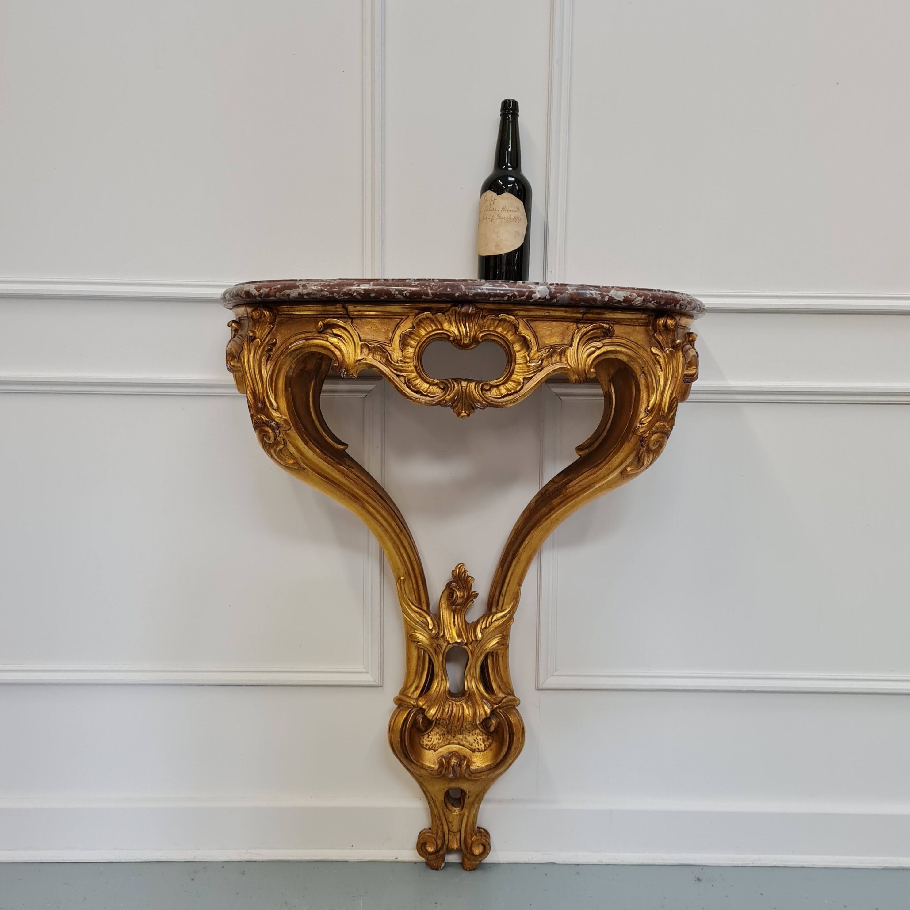 French gilded console c1870