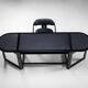 Augusto Savini rare drop leaf desk with Pamplona chair for Pozzi Italy
