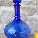 Blue glass carafe