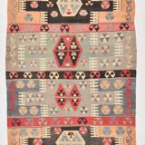 5x8 Geometric Tribal Handmade Kilim Rug, 168x235Cm