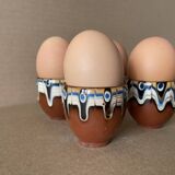 Set of 4 Russian ceramic egg cups