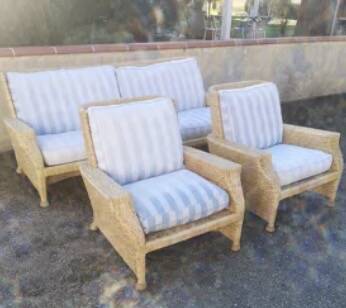Vintage rattan lounge