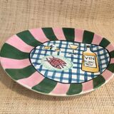 Large artisanal oval plate