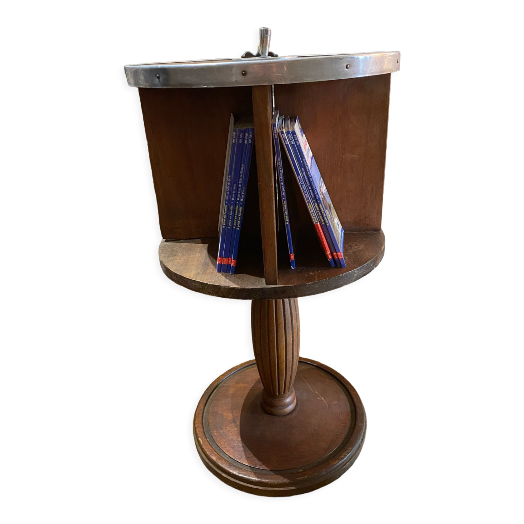 Vintage rotating 1950s bookcase