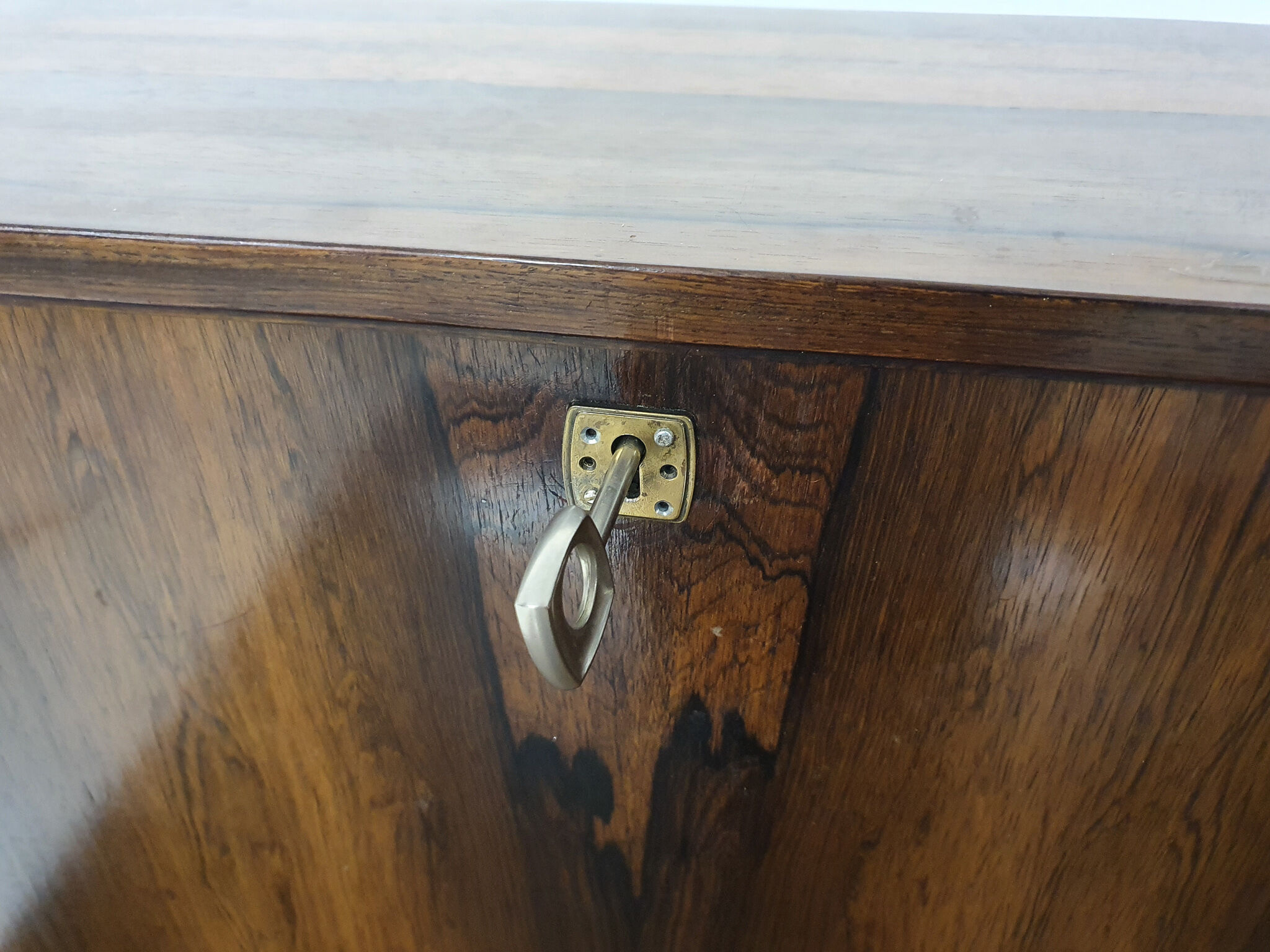 Bibliothèque murale en palissandre par Kai Kristiansen pour Feldballes Mobelfabrik, Danemark années 1950