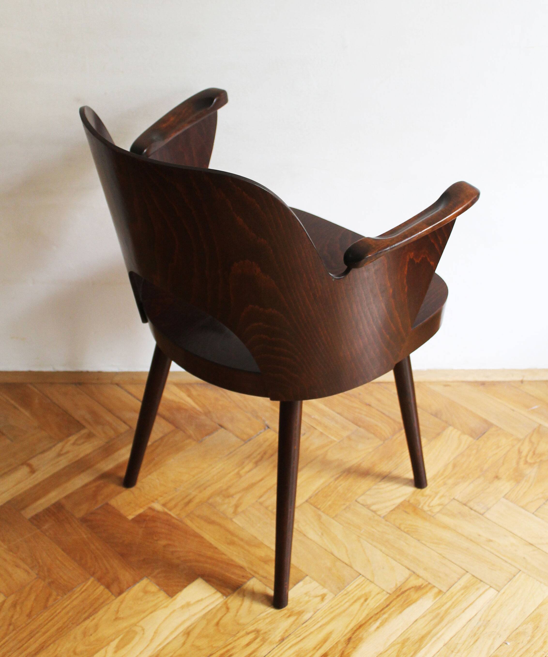 Chaise de salle à manger n.1515 par Oswald Haerdtl pour TON